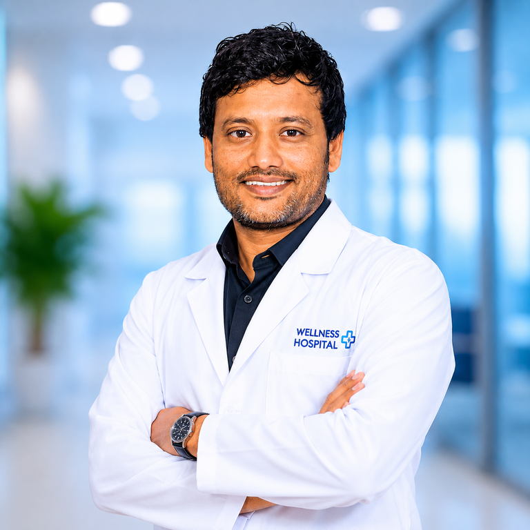 Portrait of Dr Yensani Prashanth reddy, Urology specialist at Wellness Hospitals